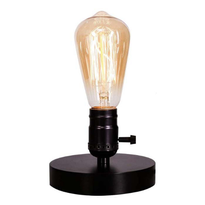 Fashion Old-fashioned Table Lamp Holder Industrial USB Charging Switch